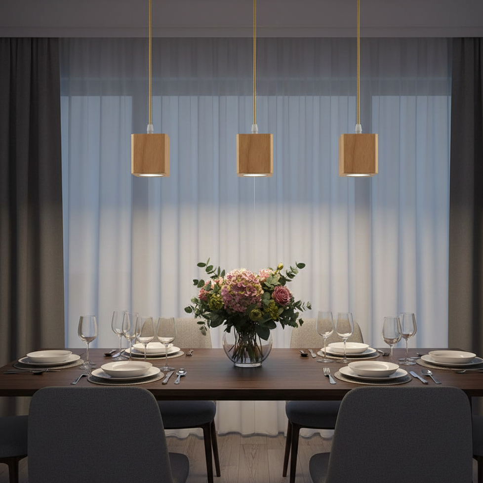 Suspension en bois nordique