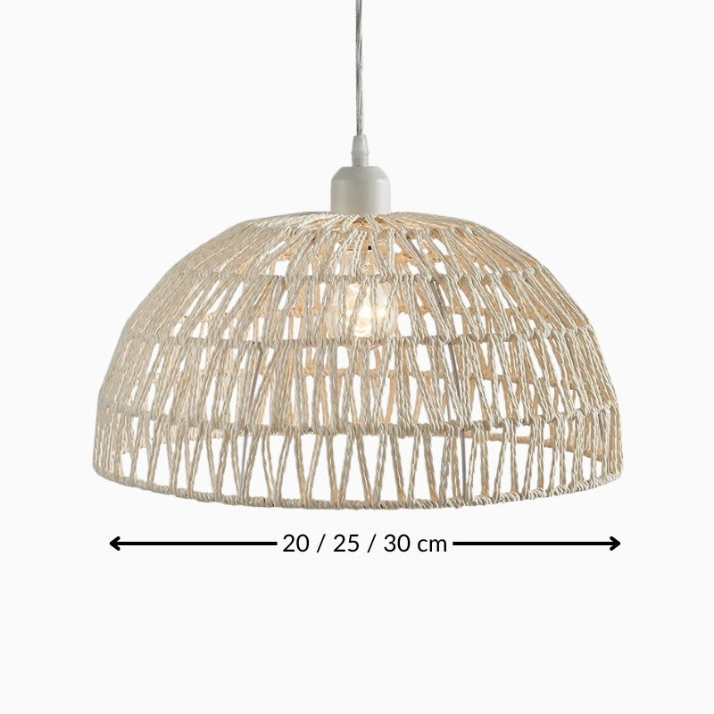 Suspension en rotin - Style japonais