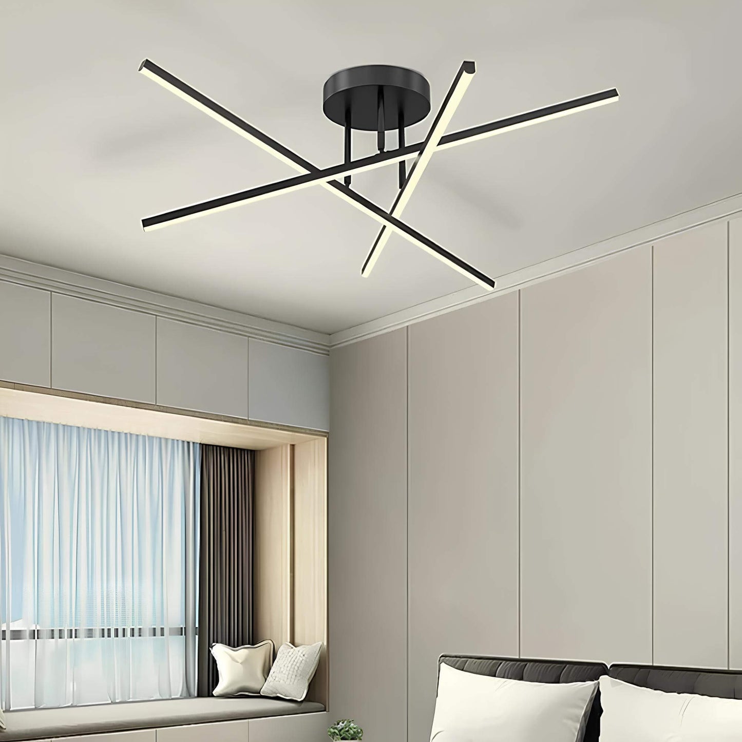 Plafonnier LED moderne – Suspension nordique élégante pour salon, chambre et salle à manger