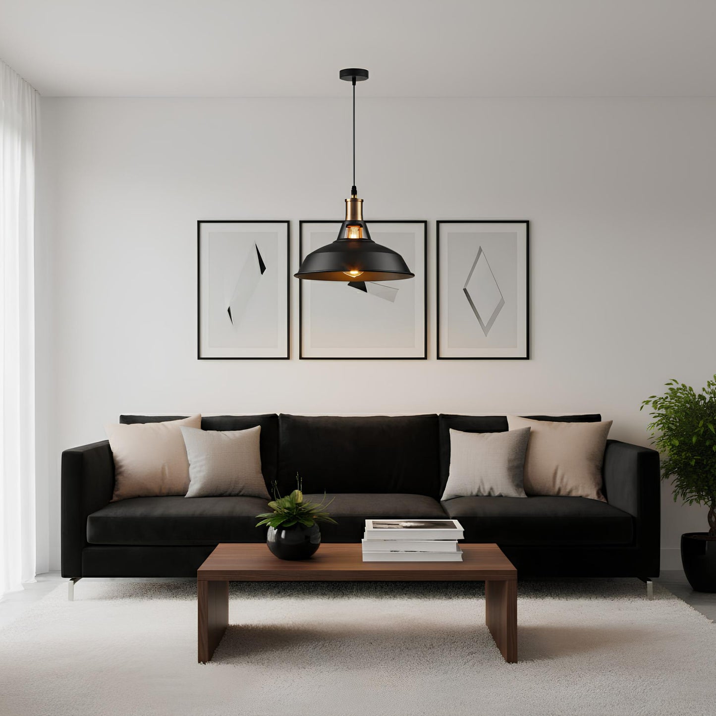 Suspension industrielle – luminaire de style loft