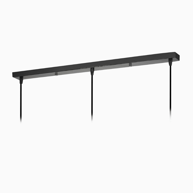 Support plafond rectangulaire pour suspensions – 45 cm, 3 sorties