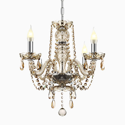 Suspension salon 4 bras en cristal