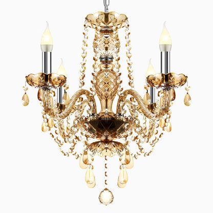 Suspension salon 4 bras en cristal