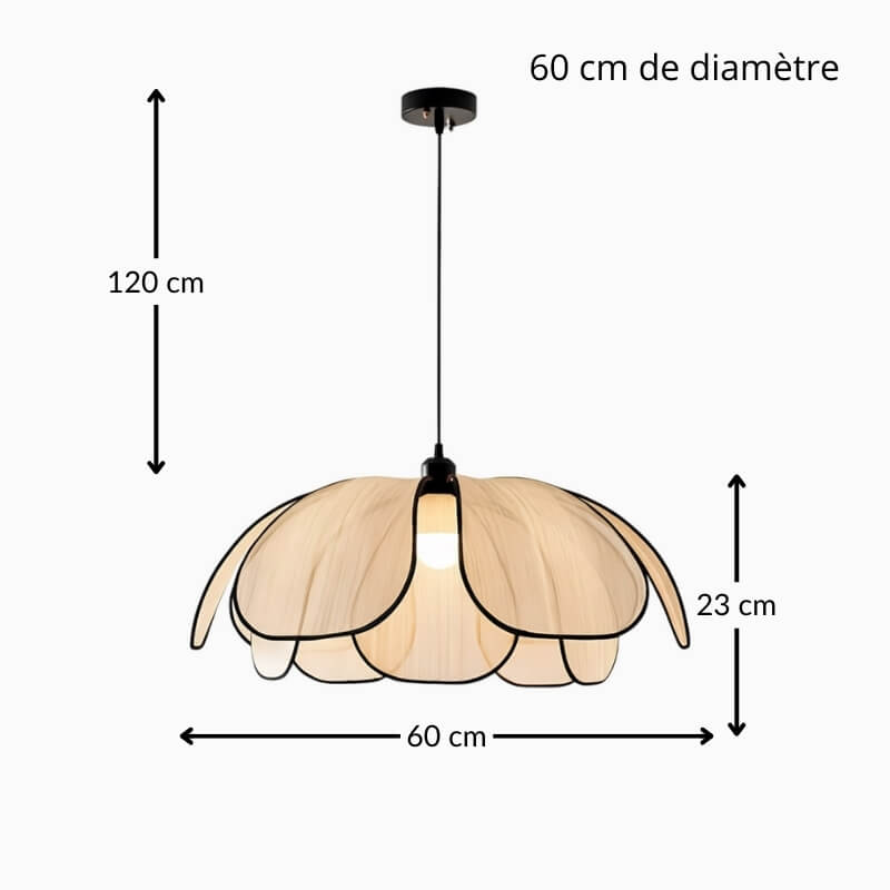 Suspension Art Déco en tissu – Luminaire moderne