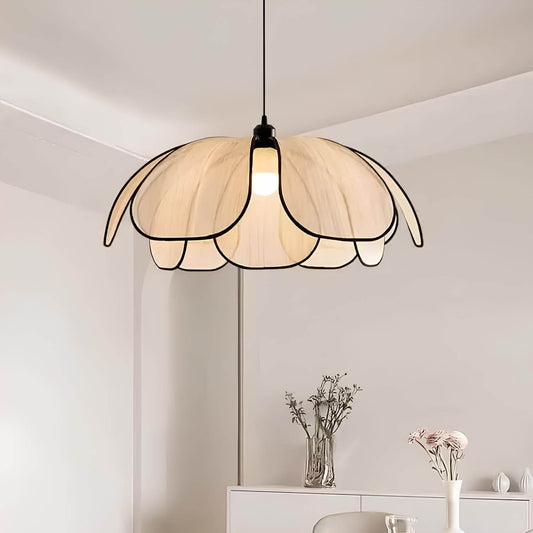 Suspension Art Déco en tissu – Luminaire moderne