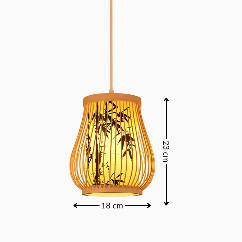 Suspension bambou chinoise – Luminaire traditionnel