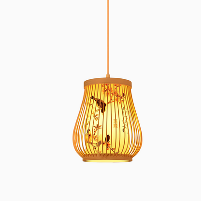 Suspension bambou chinoise – Luminaire traditionnel