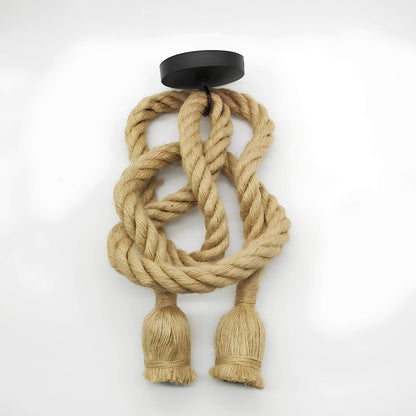 Suspension chambre en corde de chanvre