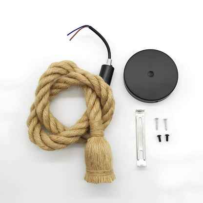 Suspension chambre en corde de chanvre