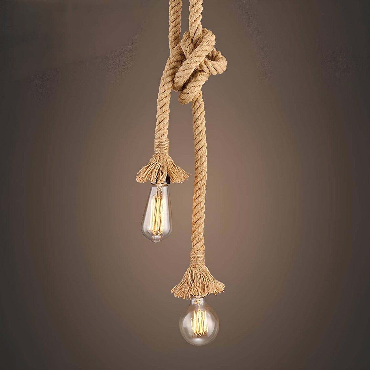 Suspension chambre en corde de chanvre