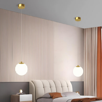 Suspension chambre en verre et métal