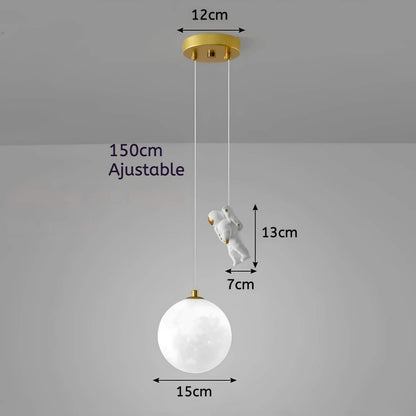 Suspension chambre enfant astronaute