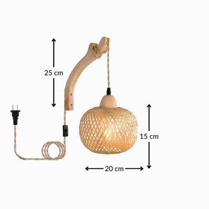 Suspension chambre – Lanterne Tressée