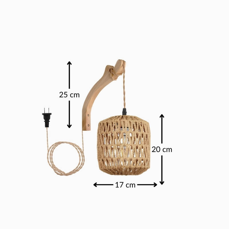 Suspension chambre – Lanterne Tressée