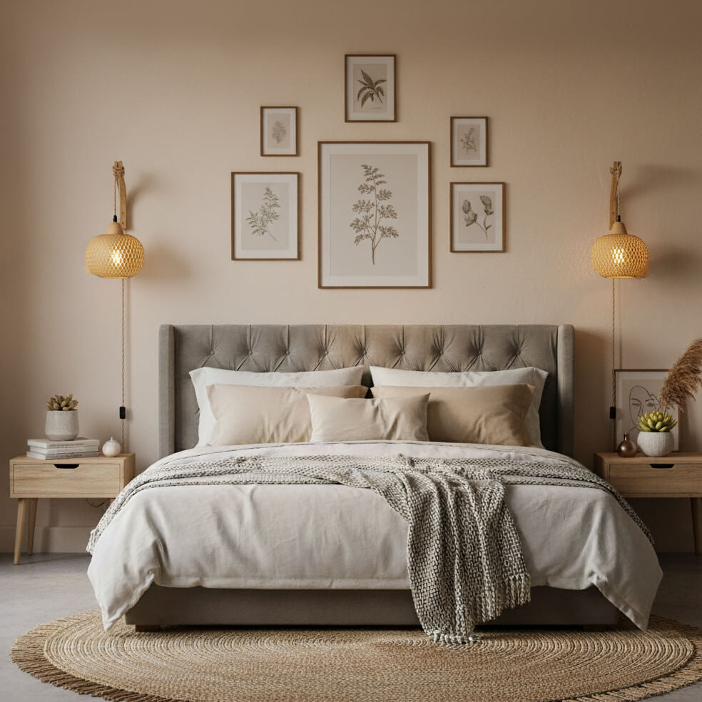 Suspension chambre – Lanterne Tressée