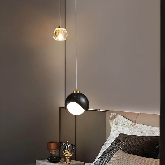 Suspension chambre moderne en cristal