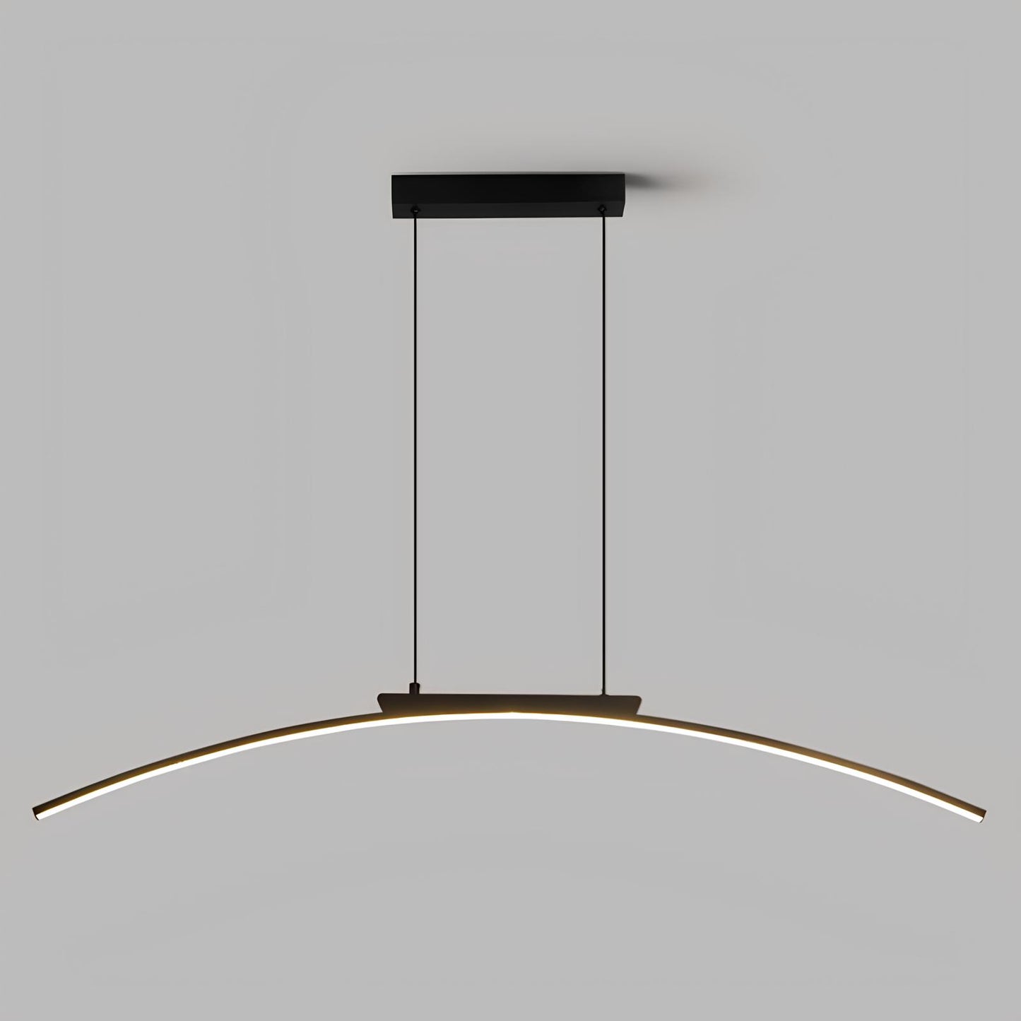 Suspension contemporaine en arc – Luminaire moderne