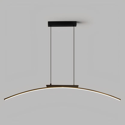 Suspension contemporaine en arc – Luminaire moderne