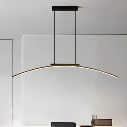 Suspension contemporaine en arc – Luminaire moderne