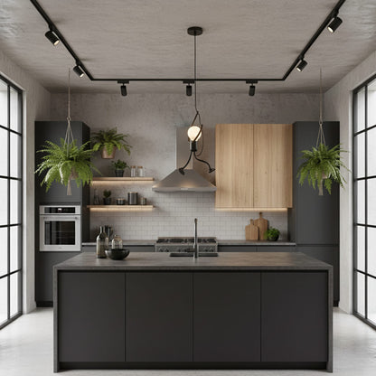 Suspension créative petit homme en fer – luminaire décoratif moderne