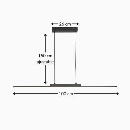 Suspension cuisine minimaliste