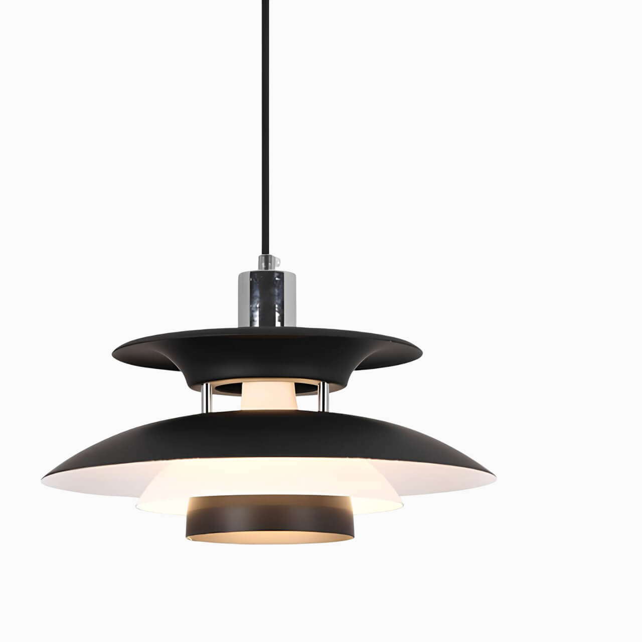 Suspension design contemporaine – élégance et lumière douce
