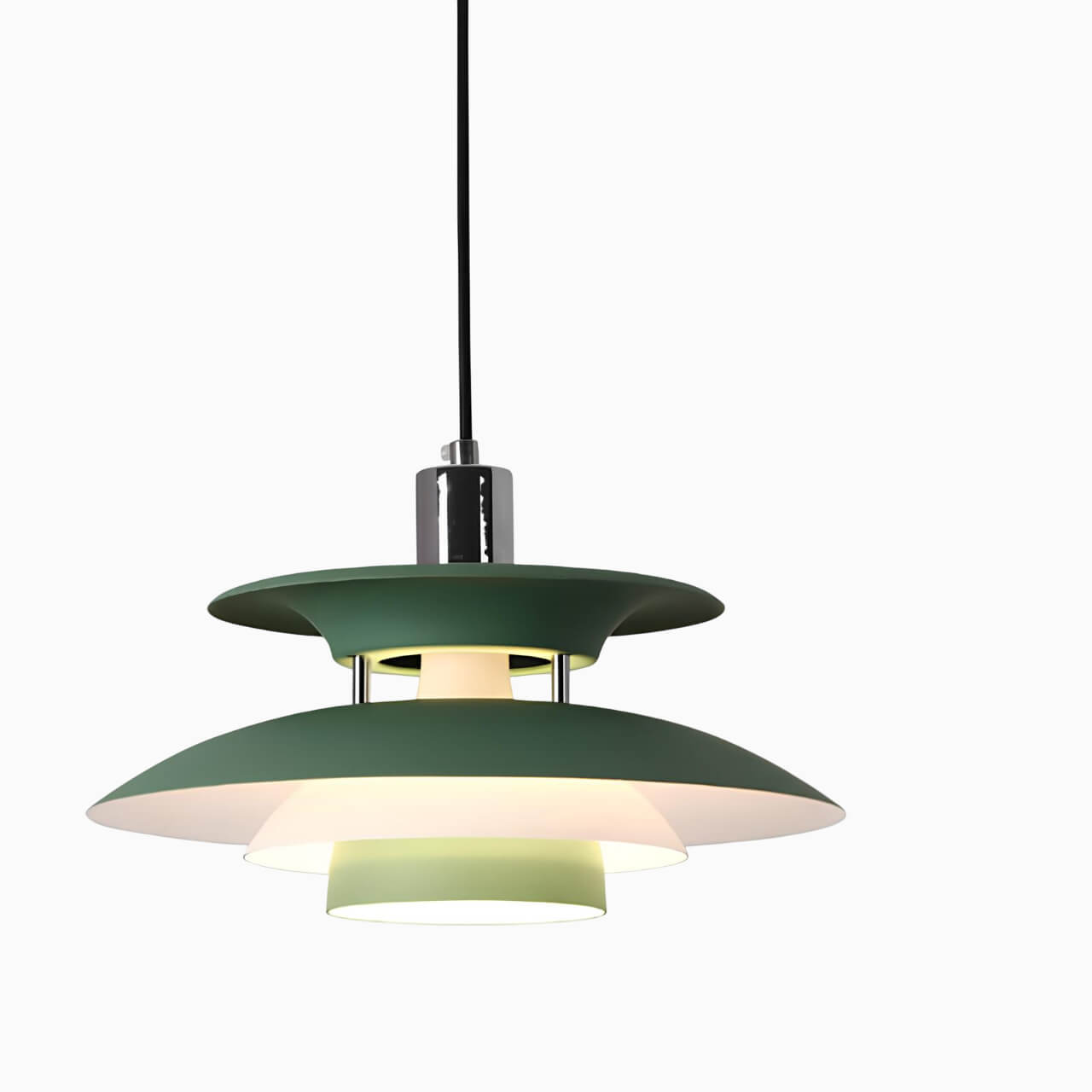 Suspension design contemporaine – élégance et lumière douce