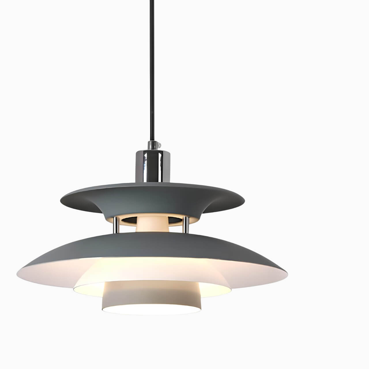 Suspension design contemporaine – élégance et lumière douce
