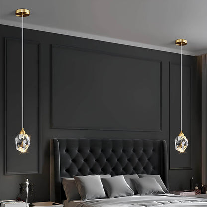 Suspension design luxueuse en cristal