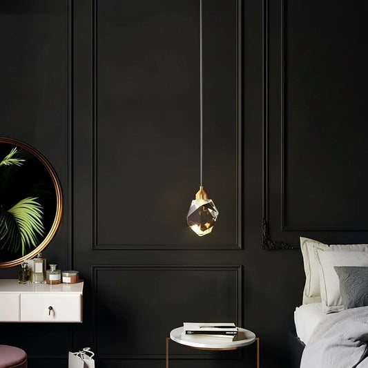 Suspension design luxueuse en cristal