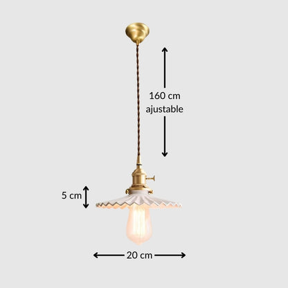Suspension design rétro– Style minimaliste et raffiné