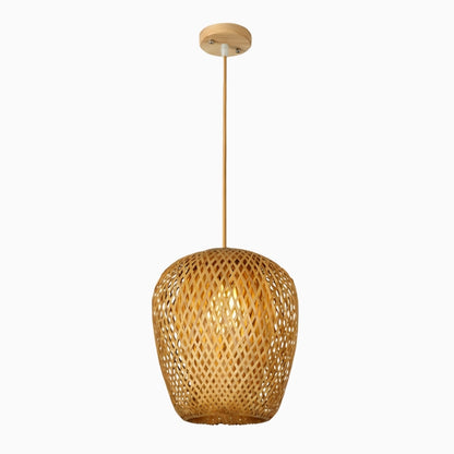 Suspension en bambou – lumière douce et naturelle