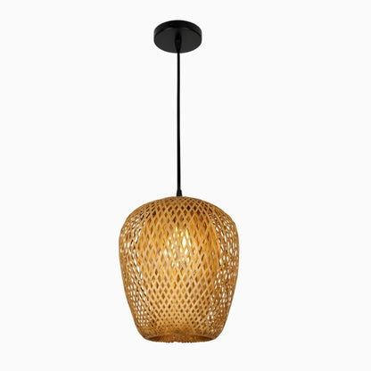 Suspension en bambou – lumière douce et naturelle