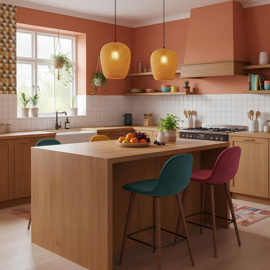 Suspension en bambou – lumière douce et naturelle