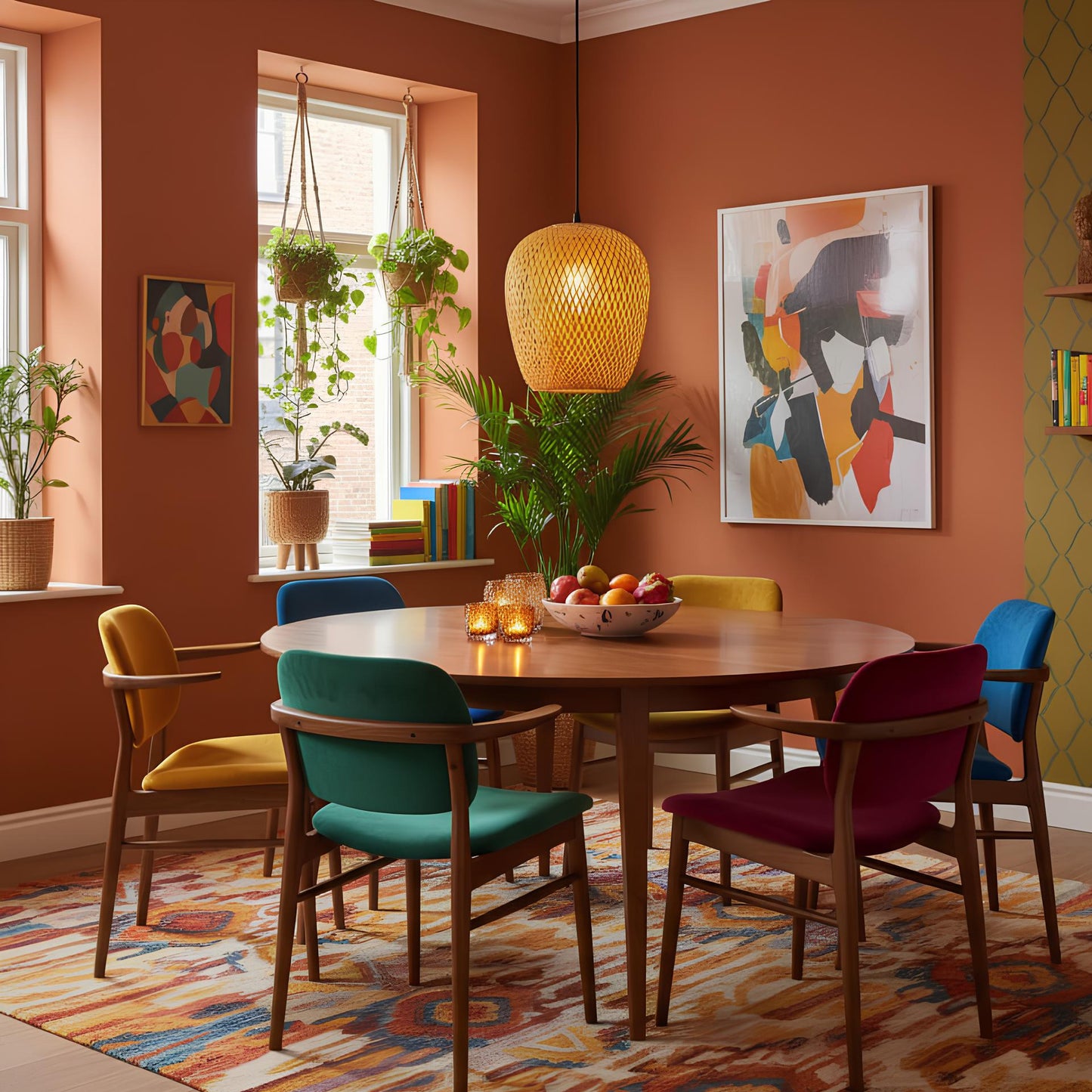 Suspension en bambou – lumière douce et naturelle