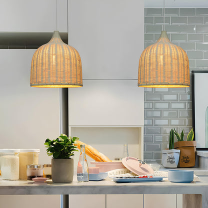 Suspension en bambou – Luminaire chaleureux et design