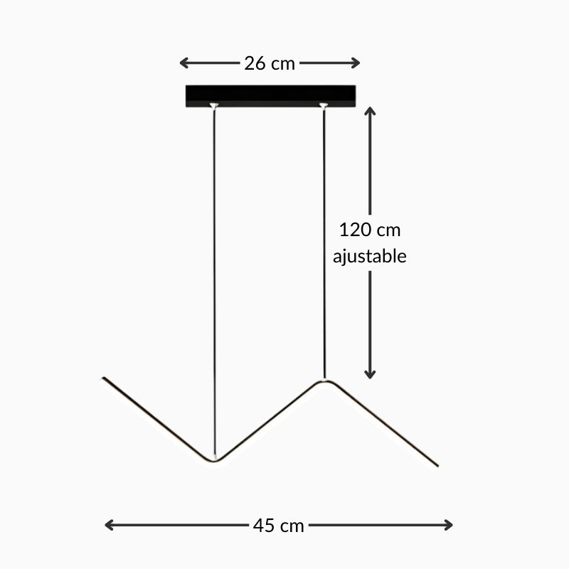 Suspension en aluminium moderne – Design minimaliste