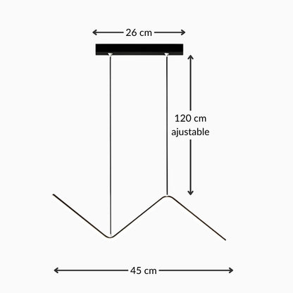 Suspension en aluminium moderne – Design minimaliste