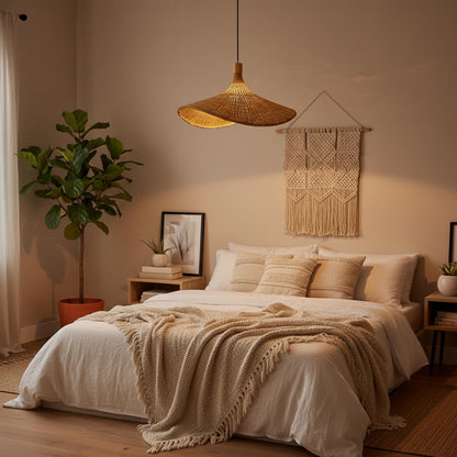 Suspension en bambou design – Élégance naturelle et moderne