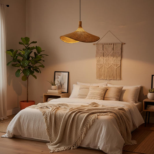 Suspension en bambou design – Élégance naturelle et moderne