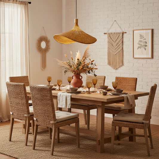 Suspension en bambou design – Élégance naturelle et moderne