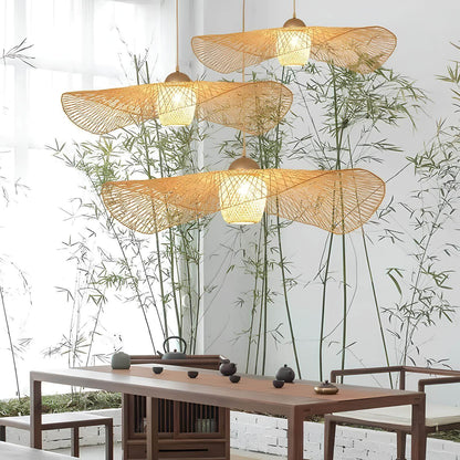 Suspension en bambou japonaise – Simplicité et chaleur naturelle