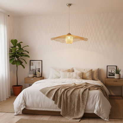 Suspension en bambou japonaise – Simplicité et chaleur naturelle