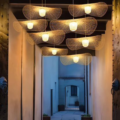 Suspension en bambou japonaise – Simplicité et chaleur naturelle
