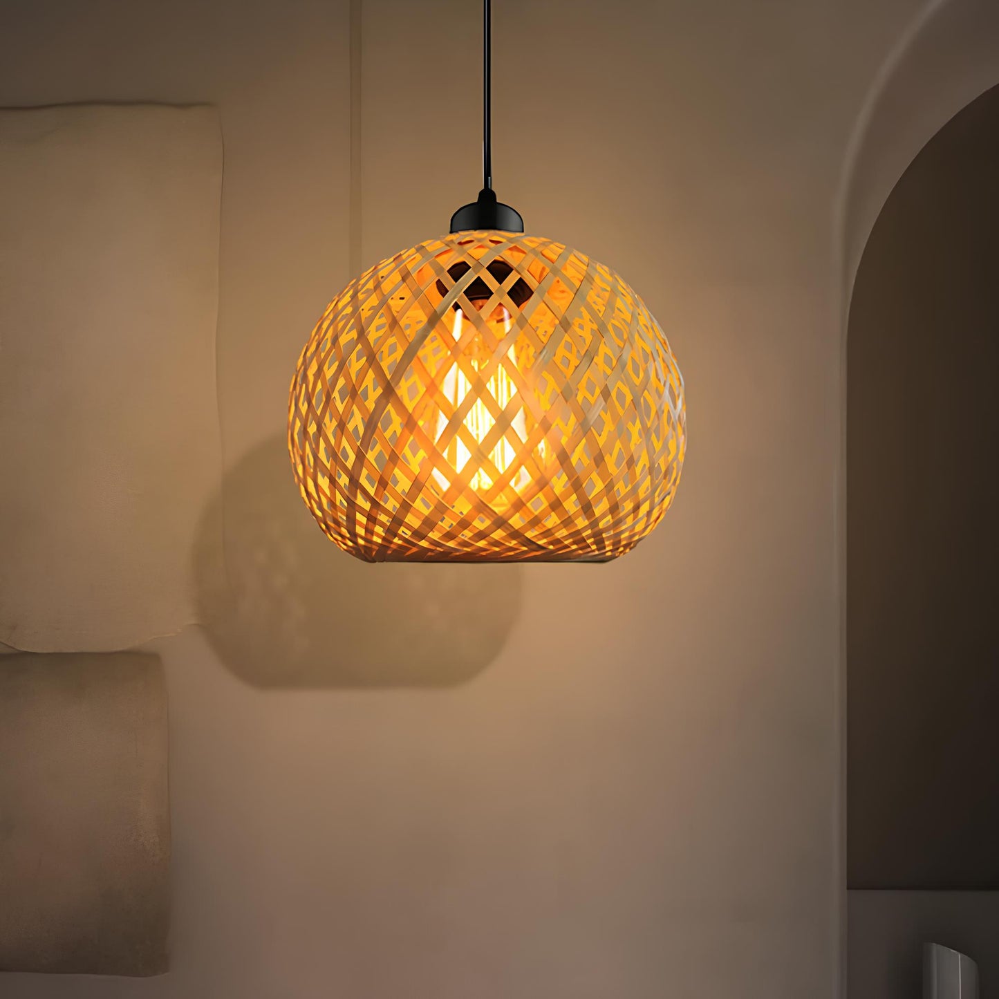 Suspension en bambou – Luminaire naturel et chaleureux pour vos intérieur