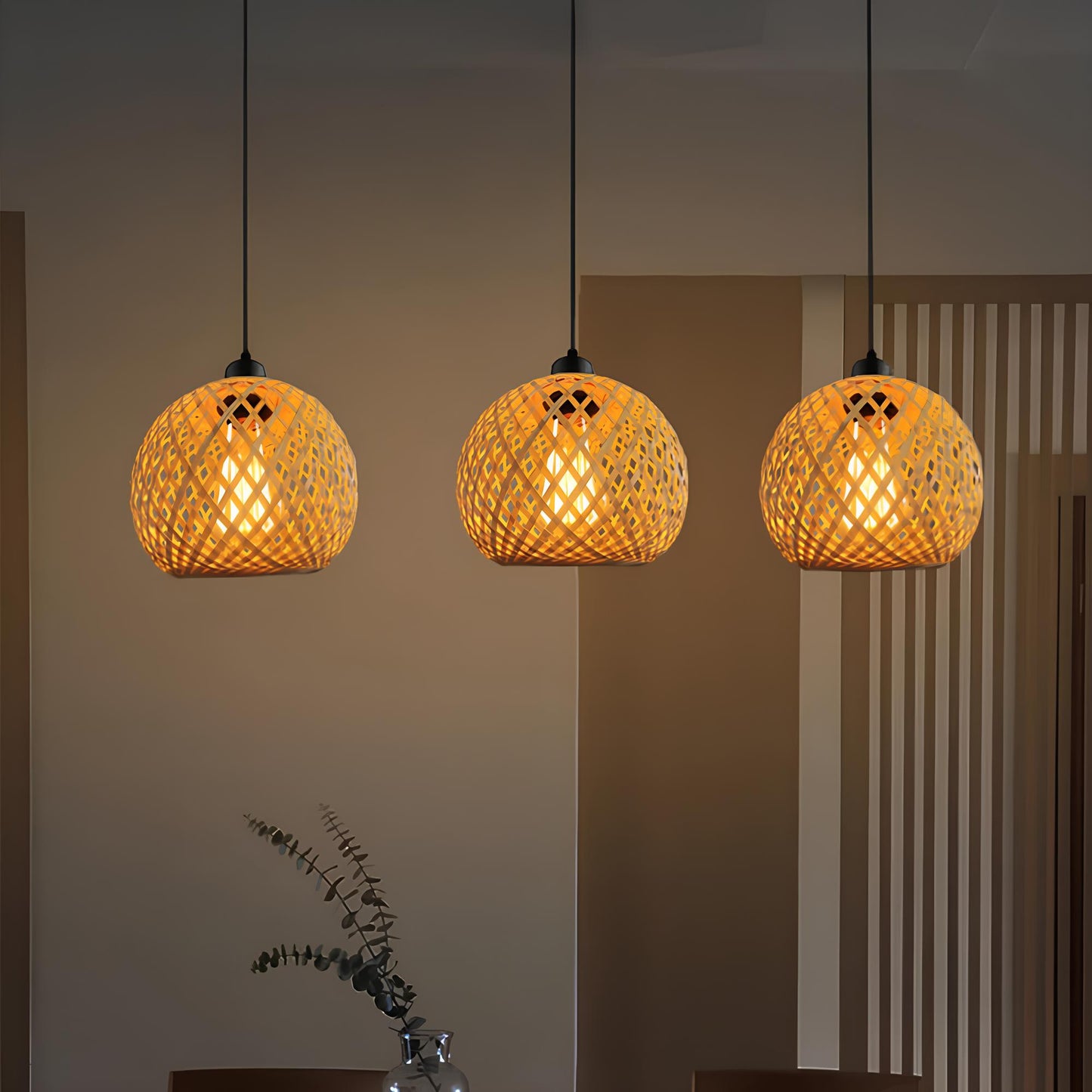 Suspension en bambou – Luminaire naturel et chaleureux pour vos intérieur