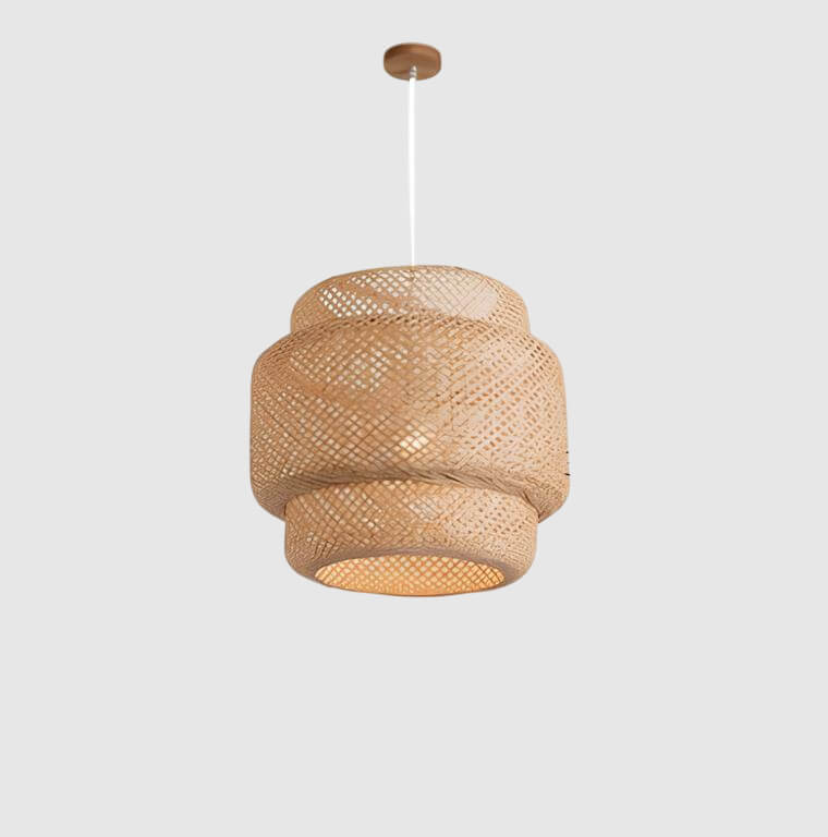 Suspension en bambou naturel – Élégance moderne pour votre intérieur