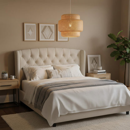 Suspension en bambou naturel – Élégance moderne pour votre intérieur