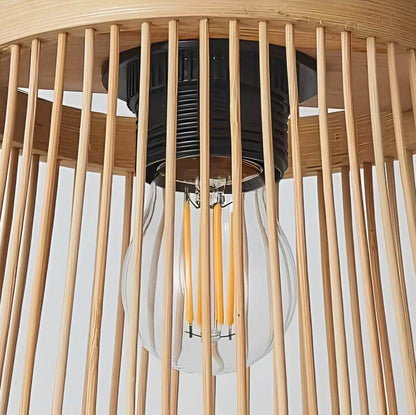 Suspension en rotin– Éclairage naturel et chaleureux