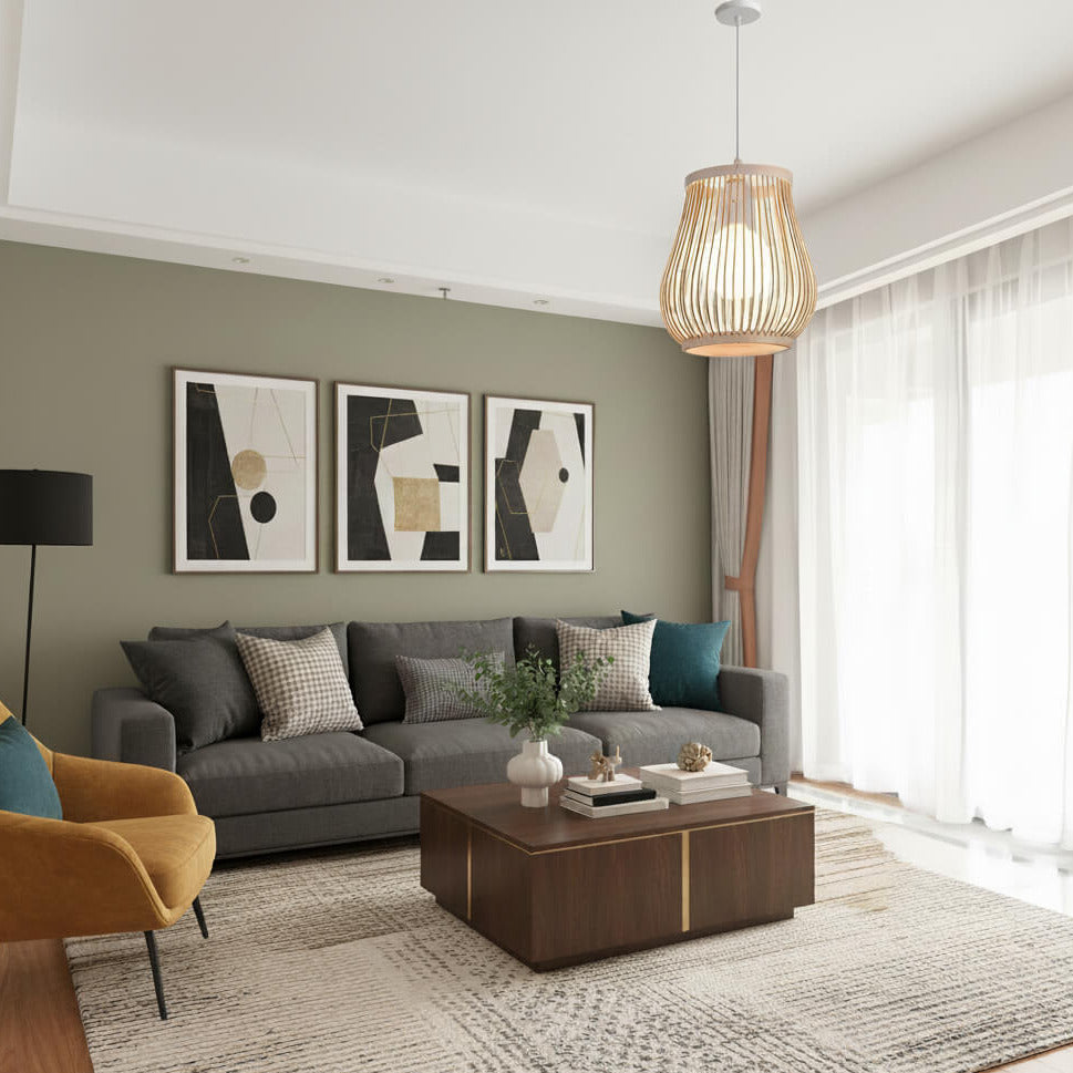 Suspension en rotin– Éclairage naturel et chaleureux